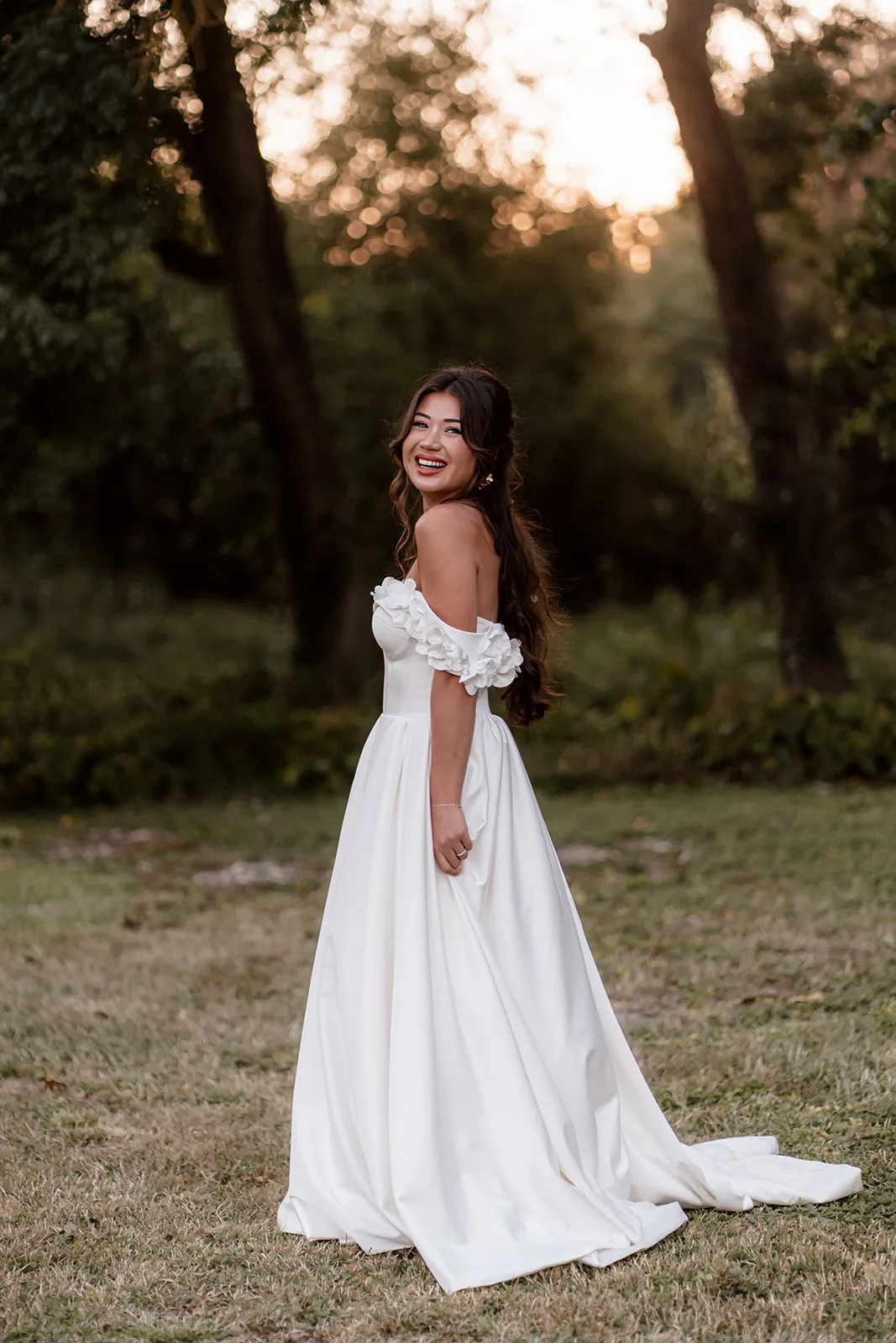 Mariée souriante